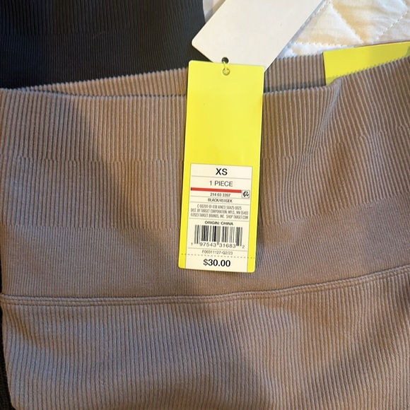 Set of two ribbed leggings bundle (black and brown) size XS - Picture 2 of 5